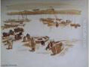  Depart Pour La Peche A Douarnenez  by Pierre Wagner