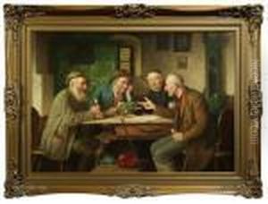 Bayerische Dorfhonoratioren Am Stammtisch