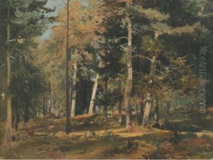 Sunlit Forest by Alfred Wahlberg