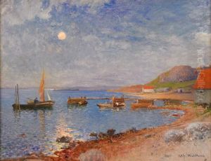 Strandlandskap I Mansken - Motiv Fran Lysekil by Alfred Wahlberg