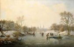 Isupptagning Vid Djurgarden -stockholm by Ernfried Wahlquist