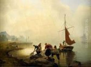Fangsten Bargas - Kustlandskap I Soldis by Ernfried Wahlquist