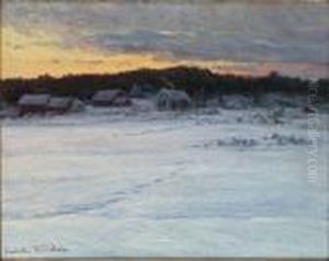 Skymningslandskap Skymningslandskap