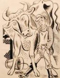 A Farmer And Cow