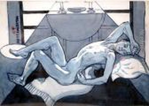 A Reclining Male Nude - view 1