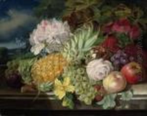 Still Life With Fruit And Flowers