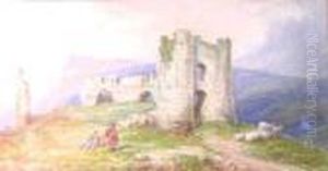 Figures Besides A Ruined Castle
