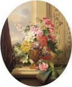 Auricula, Petunia, Pelargonium, Lillies, Passiflora And Campanula