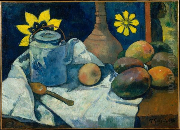 Still Life With Teapot And Fruit - view 1