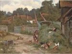 The Farmyard by Edward Wilkins Waite