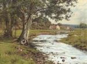 An Afternoon's Fishing by Edward Wilkins Waite