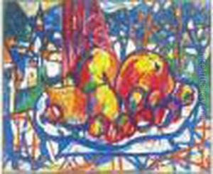 Gouache Sur Papier Signe En Bas A Gauche