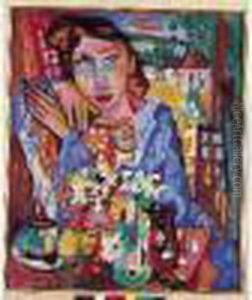 Huile Sur Toile Signee En Bas Vers La Gauche, Titree, Contresignee Et Datee 1946 Au Dos.