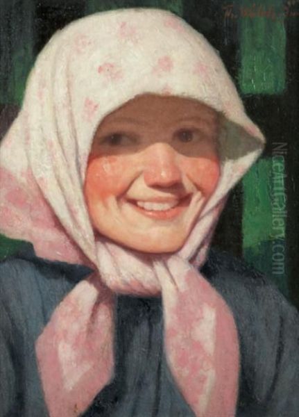 Girl With A Pinkkerchief - view 1