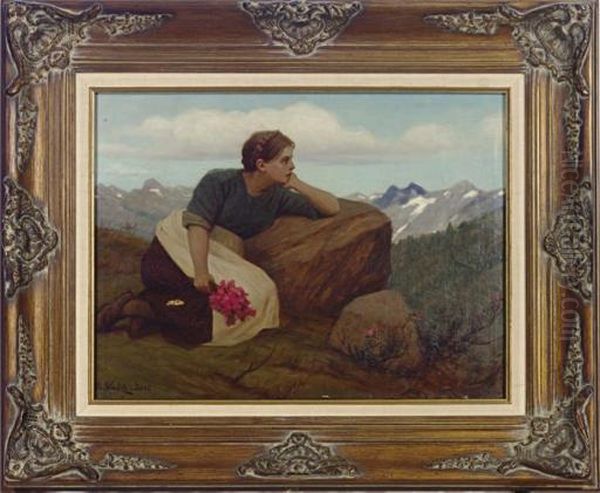Girl In The Alps - view 1