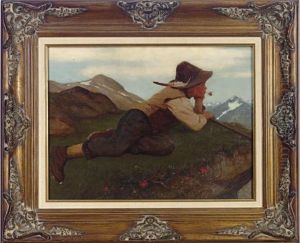 Boy In The Alps by Thomas Walch