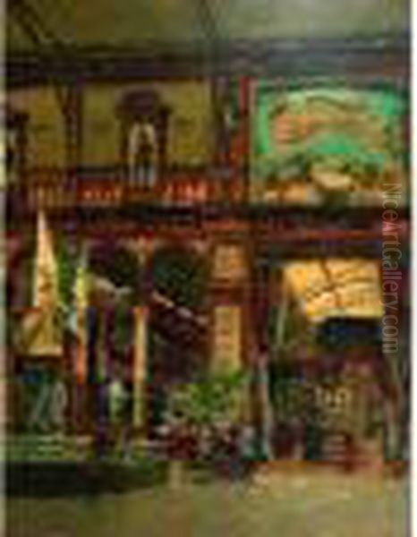 Huile Sur Panneau Signee En Bas A Gauche - view 1