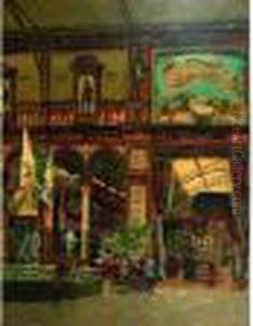 Huile Sur Panneau Signee En Bas A Gauche by Gustave Walckiers