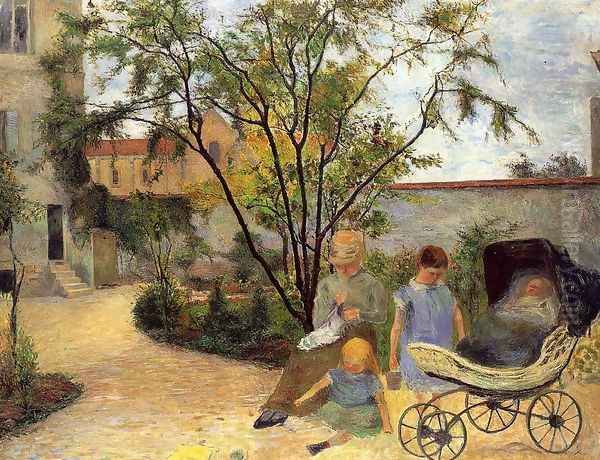 The Family In The Garden Rue Carcel - view 1