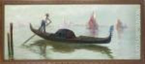 Gondola In Venice by Lionel Walden