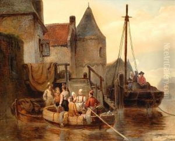 Two Moored Boats - view 1