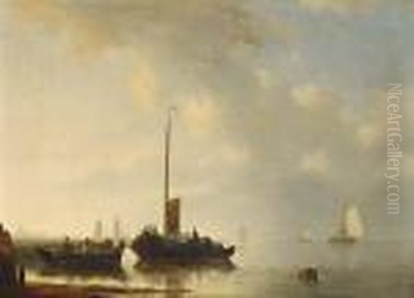 Sailing Vessels Off The Dutch Coast - view 1