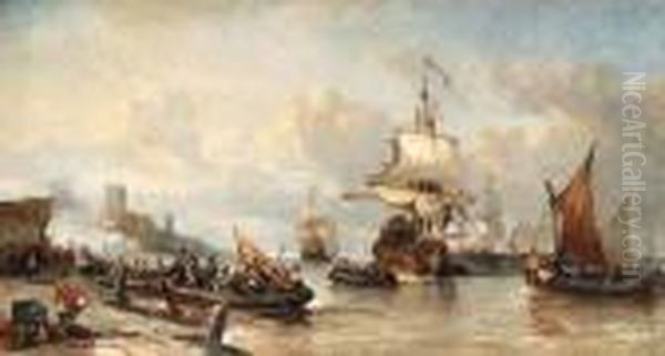 The Capture Of Den Breuil By The Dutch Protestants
Signed And Dated 'a.waldorp 1862.' (lower Left) - view 1