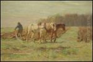 Plowing The Field by Horatio Walker