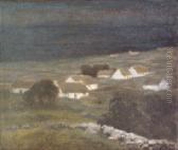Cottages In An Irish Landscape - view 1