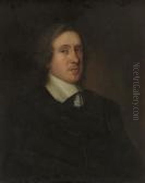 Portrait Of Sir Harry Vane (the Younger), Bust Length, In A Black Coat And White Shirt - view 1