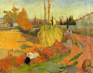 Landscape Farmhouse In Arles by Paul Gauguin