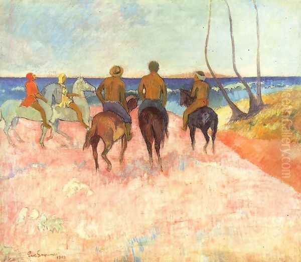Riders On The Beach - view 1