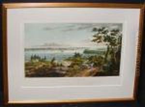 New York From Weehawk by William Guy Wall