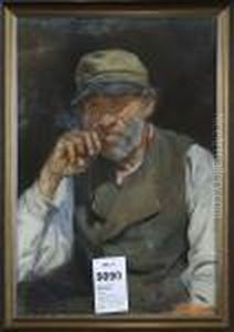 Alf :fiskargubbe, Signerad A. Wallander, Daterad 1890