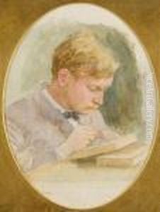Portrait Of A Young Man, Thought To Be Richardwaller by Samuel Edmund Waller