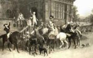 'one And Twenty' Reproduction, 
Signed Within The Plate, 50x77cm: Together With A Large Collection Of 
19/20th Century Prints, Engravings And Watercolours By And After Various
 Hands
