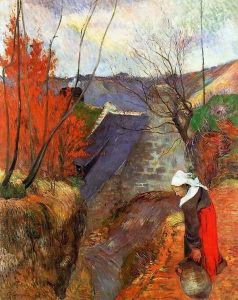 Breton Woman With Pitcher