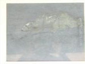Polar Bear On Anice Floe by William Walls