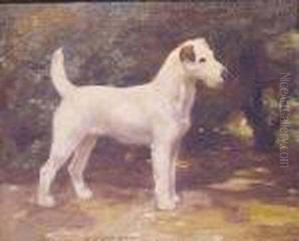 Fox Terrier In A Landscape - view 1