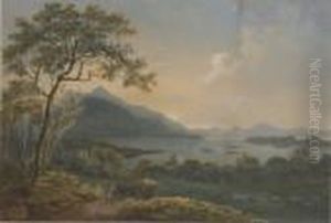 The Lower Lake Of Killarney, Looking West by Thomas Walmsley