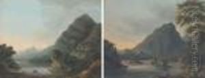 Two Views Of The Eagle's Nest, Lake Of Killarney by Thomas Walmsley