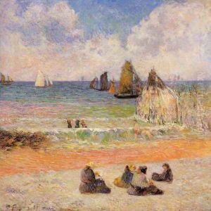 Bathing Dieppe by Paul Gauguin
