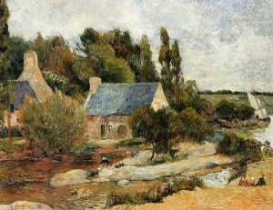 Washerwoman At Simonou Mill Pont Aven