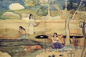 Tahitian Scene by Paul Gauguin