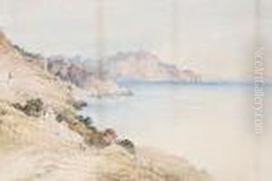 View Of The Amalfi Coast; View Of The Coast Atnaples by Alfred Walter Williams
