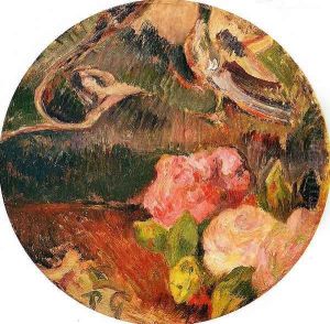 Flowers And A Bird by Paul Gauguin
