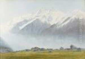Hochgebirgslandschaft. by Alfred Walter Williams