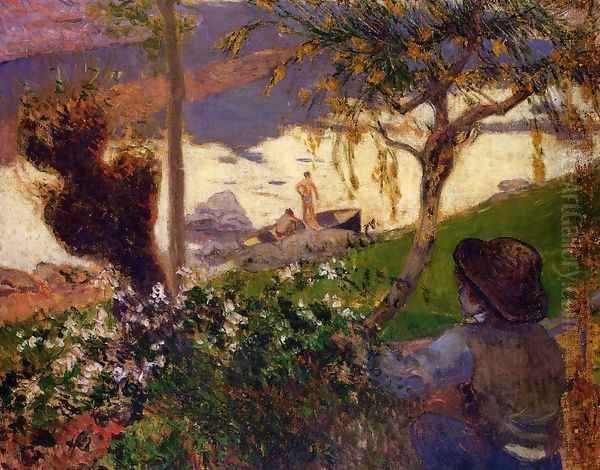 Breton Boy By The Aven River - view 1