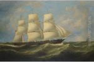 The Full-rigged Merchantman Vespasian At Sea