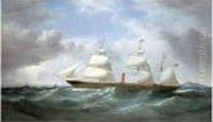 The Iron Screw Steamer African
Requesting A Liverpool Pilot Off The Skerries, Anglesey, North Wales by Samuel Walters